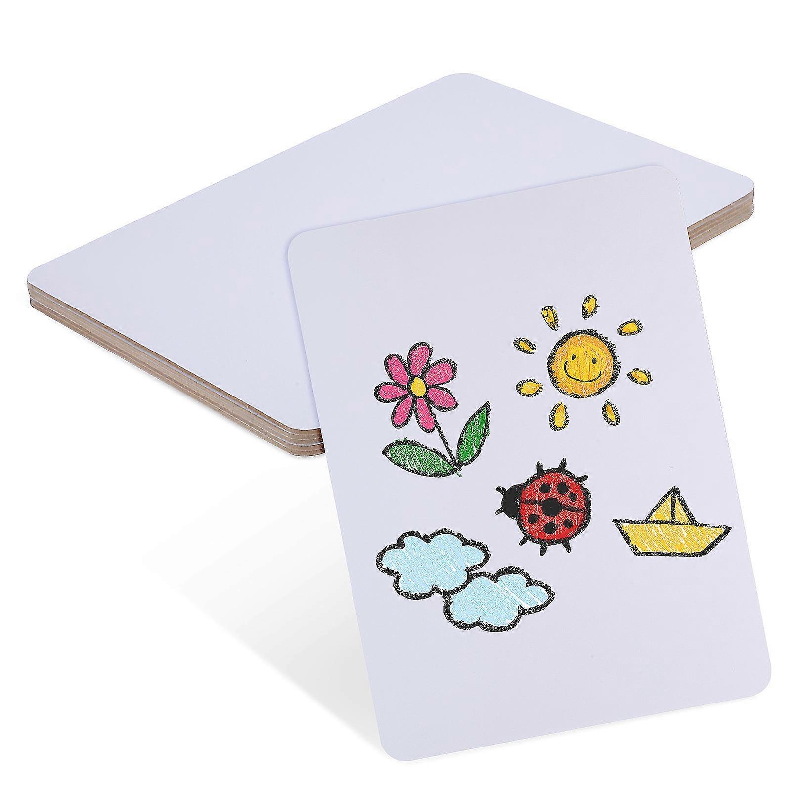 Student Drawing Board Double Sided White Boards Lapboards Portable Classroom Use 6Pcs