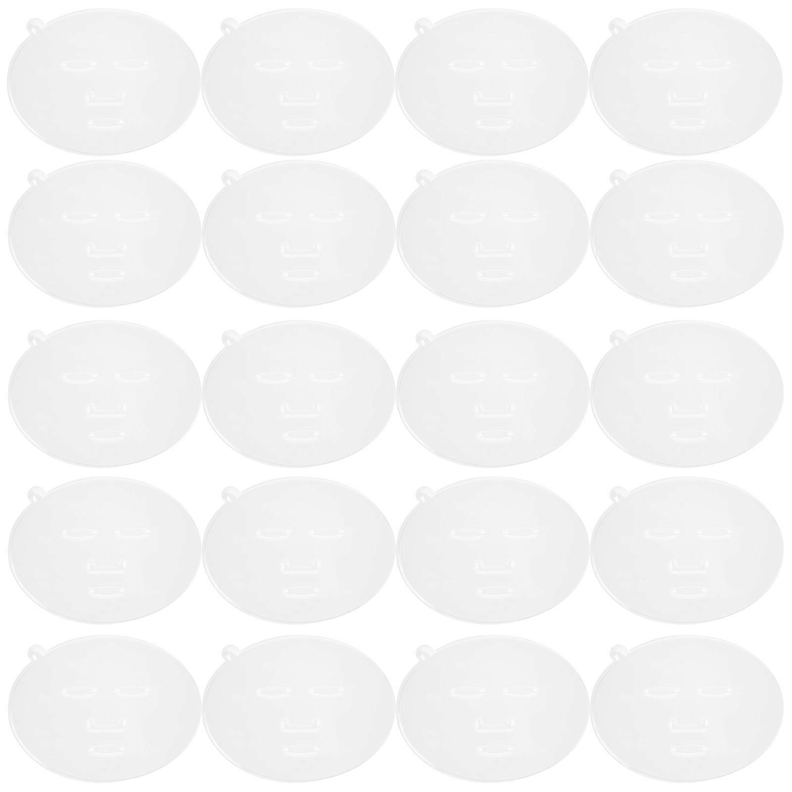 DIY Facial Mask Mold Tray for Kids Use 100Pcs Transparent PVC Mold