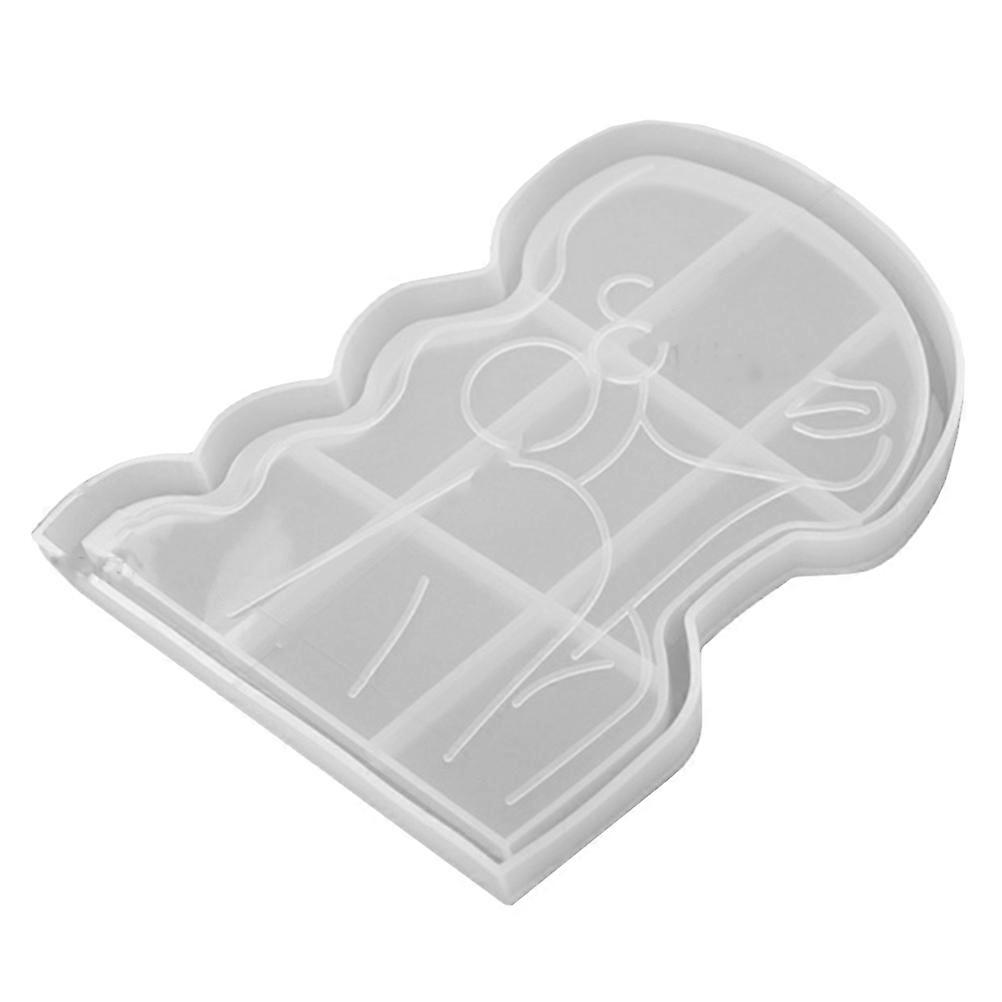 Stylish Silicone Mold Epoxy Mold Fruit Plate Casting for 2Pcs Home Use