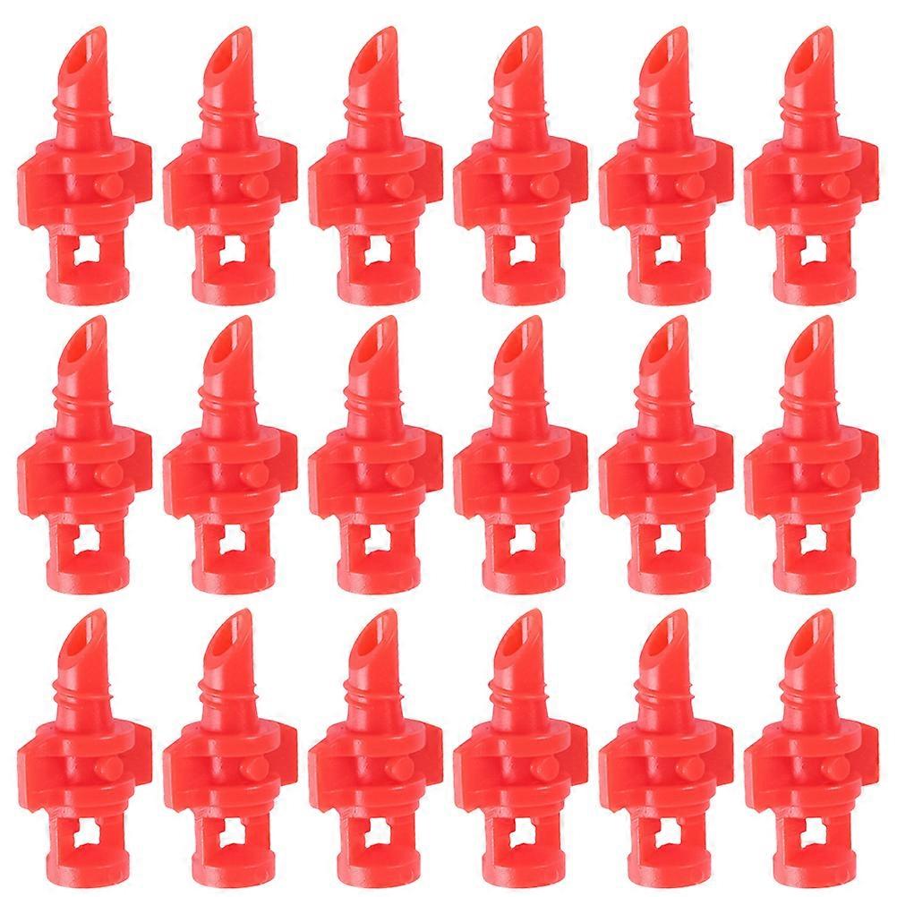 Drop Irrigation Sprayers Watering Sprayers for Outdoor 100Pcs Red Plastic Nozzle Set