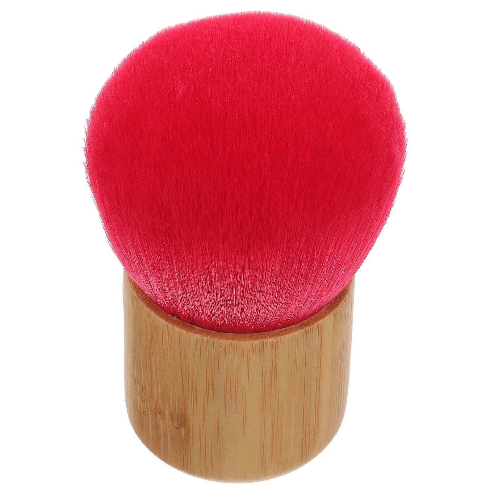 Red Face Makeup Brush 5Pcs Cosmetic Brush for Powder Application
