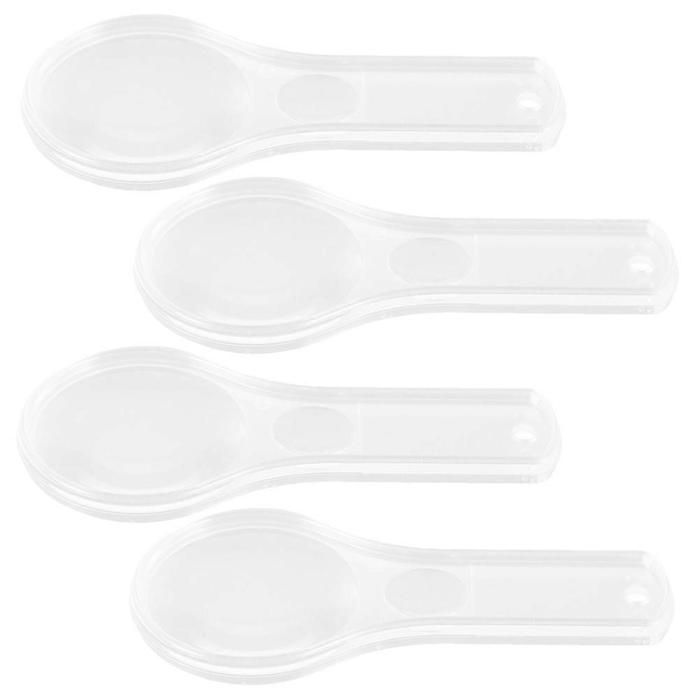 Transparent Handheld Acrylic Magnifier Glasses for Reading 16Pcs Multipack