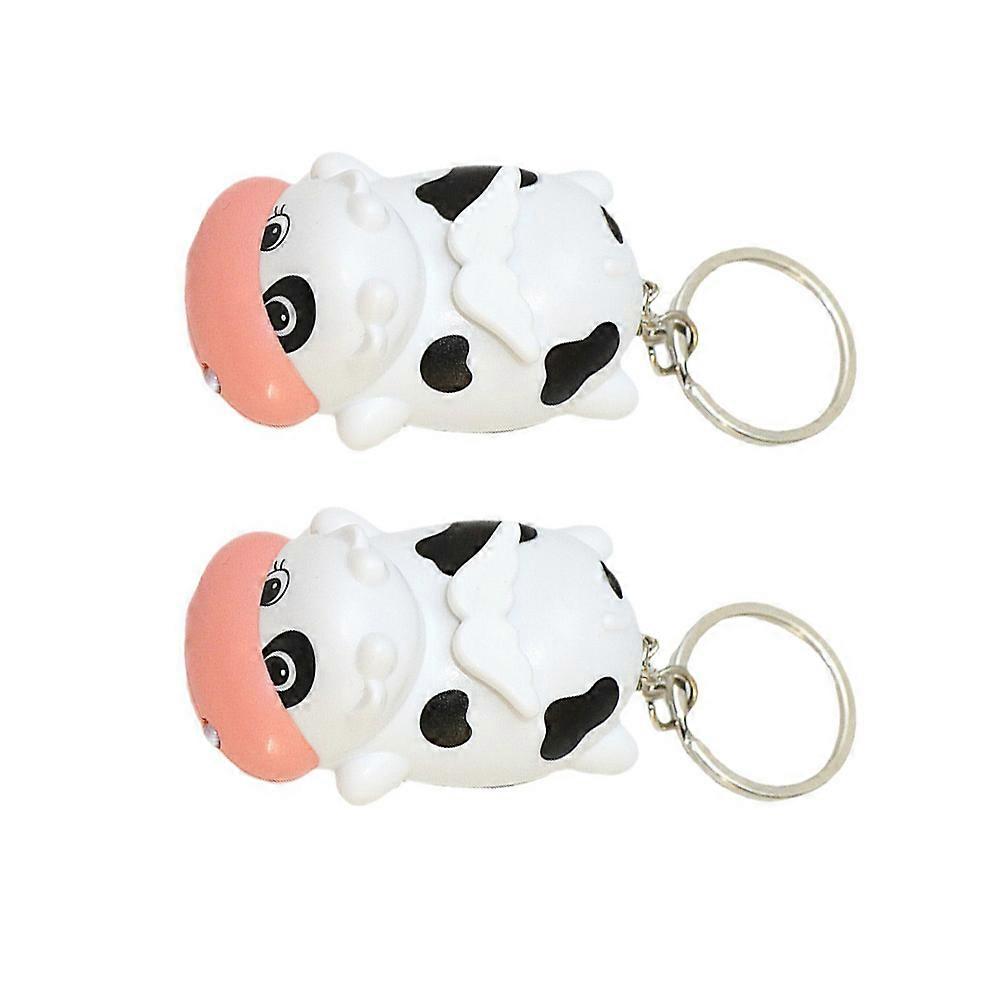 Creative Cows Cartoon Keychain Pendant for Bag Hanging 4Pcs Pack