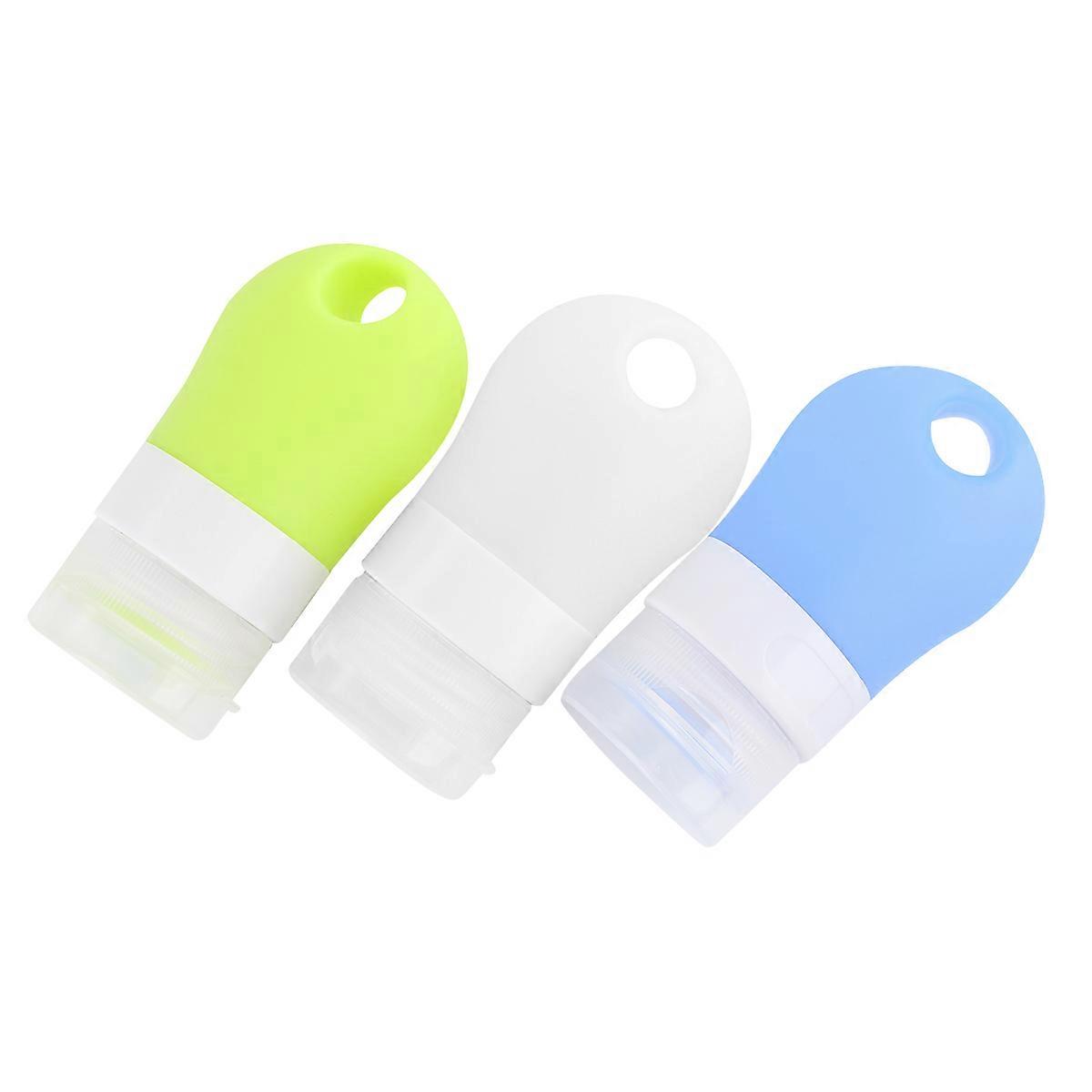 Portable Refillable Bottle Silicone Empty Bottle for 9Pcs Travel Use