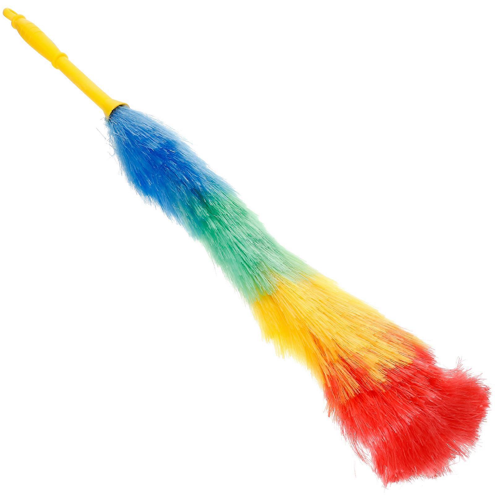 Household Duster 2Pcs Efficient Cleaning Tool with Handle for Professional Cleaners Ideal for Dusting Cobwebs Kitchen and Office Use in Assorted Color