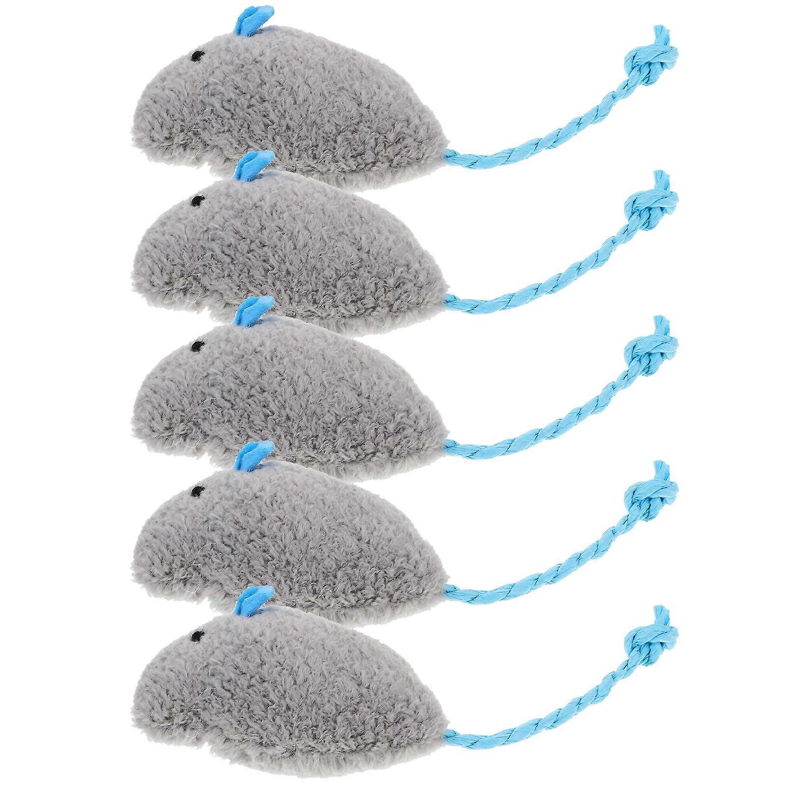 Kitten Supplies Mouse Toy Made of Plush for Chewing 20Pcs Mouse Shaped