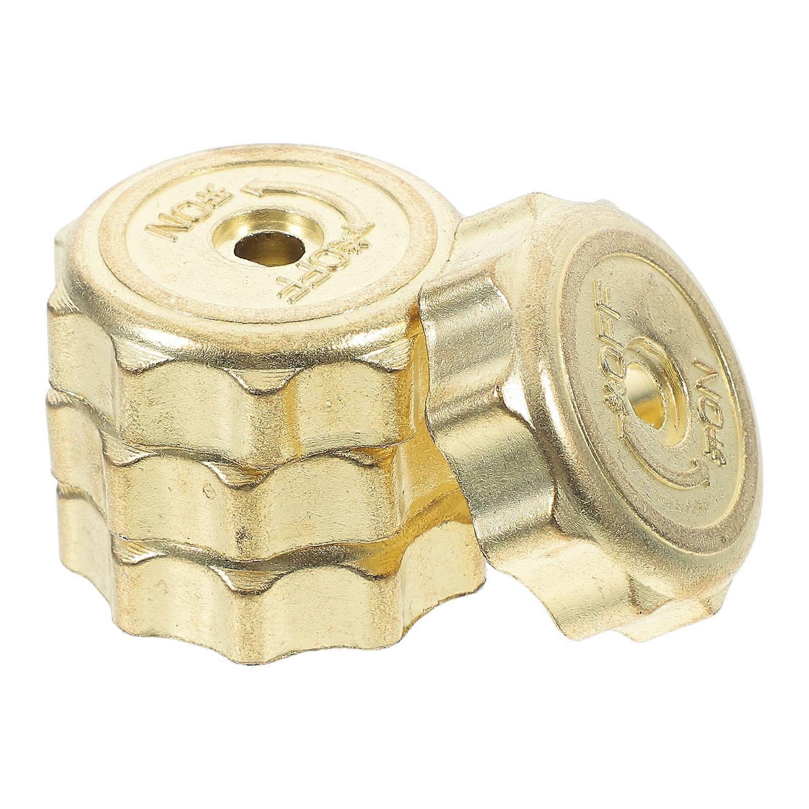 Golden Iron Gas Stove Knobs Replacement Set for Burner Control 12Pcs