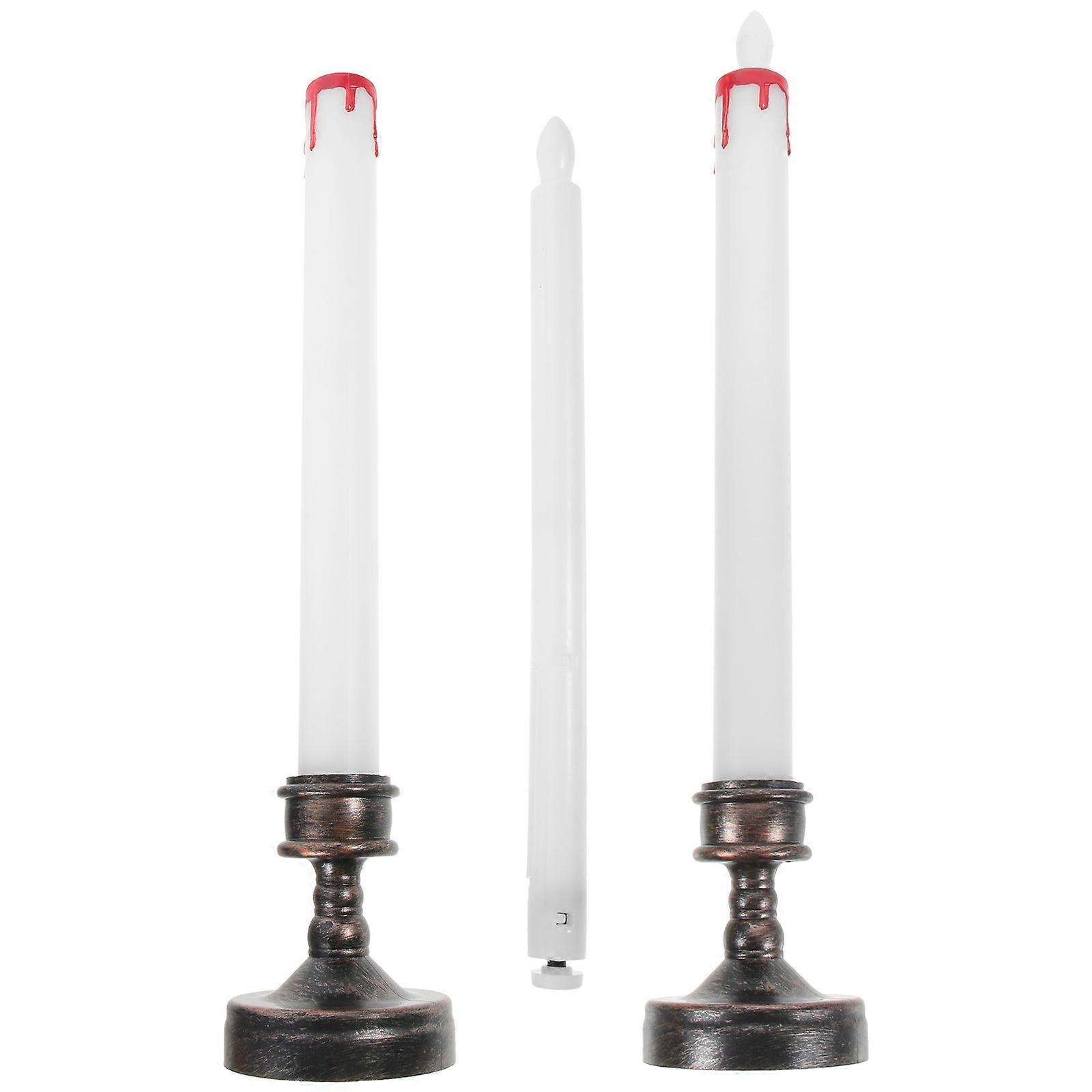 Flameless Window Candles For Home Decoration 2Pcs Assorted For Children Pets And Elderly LED Lighting