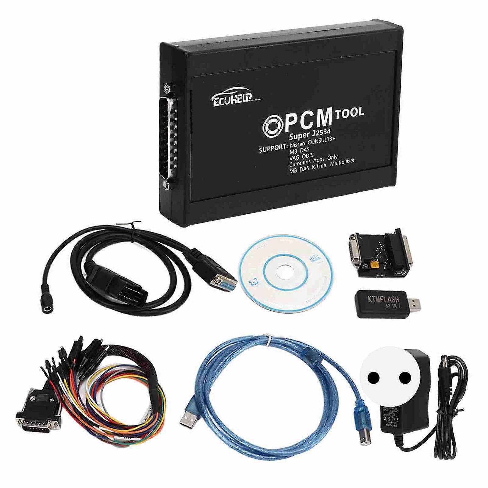 Auto ECU Programmateur Lecture Outil d’écriture 67 en 1 ECU Diagnostic Chip Tuning Remplacement pour Ford Focus EU Plug 100-240V