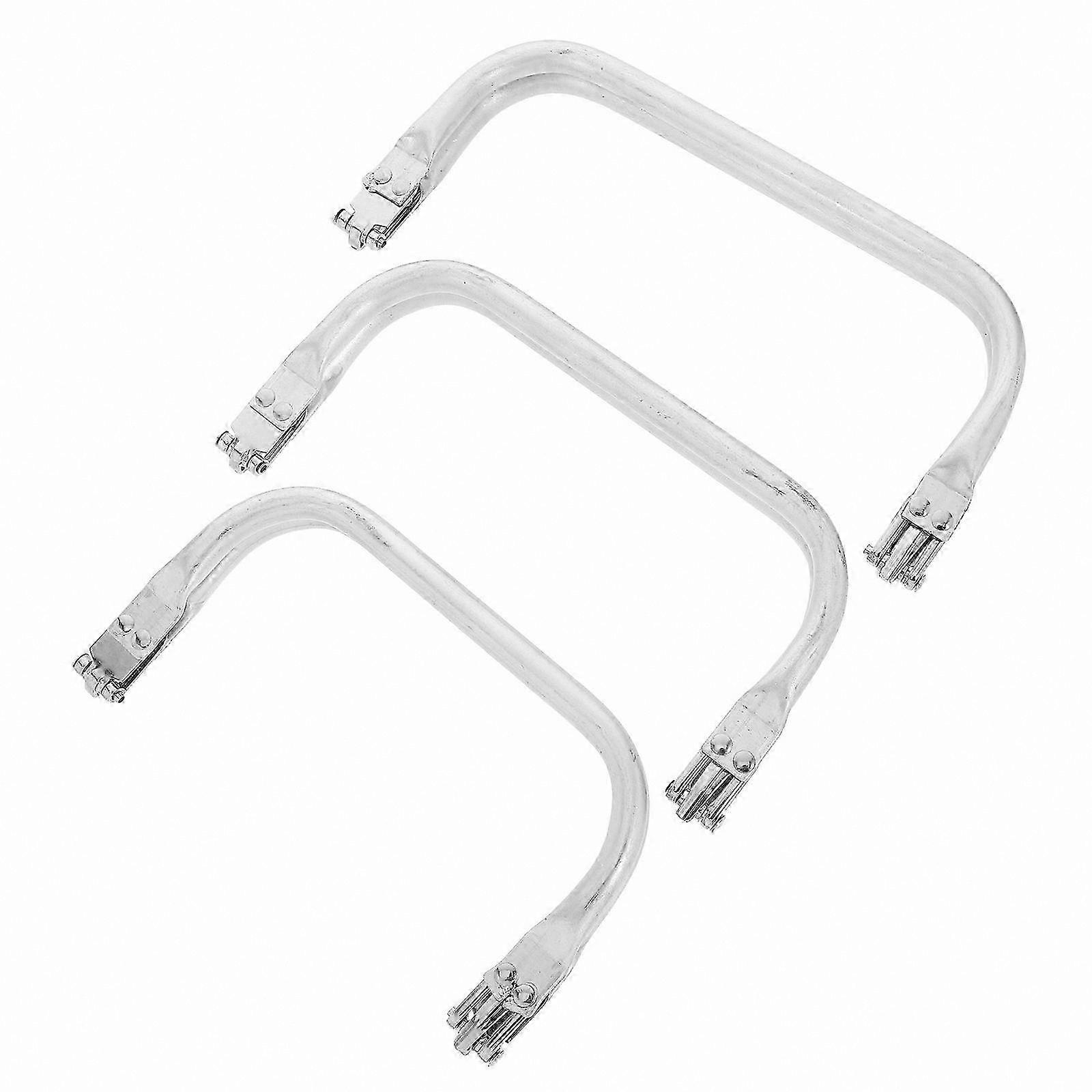 3pcs Handbag Frame Kit, Metal Purse Frame Clasp, Bag Hardware Closure Tools