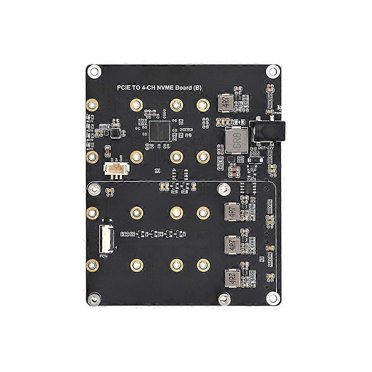 for 5 PCIe to 4-CH M.2 NVMe SSD Adapter Board Compatible with 2280/2260/2242/2230 M.2 Hard Drives