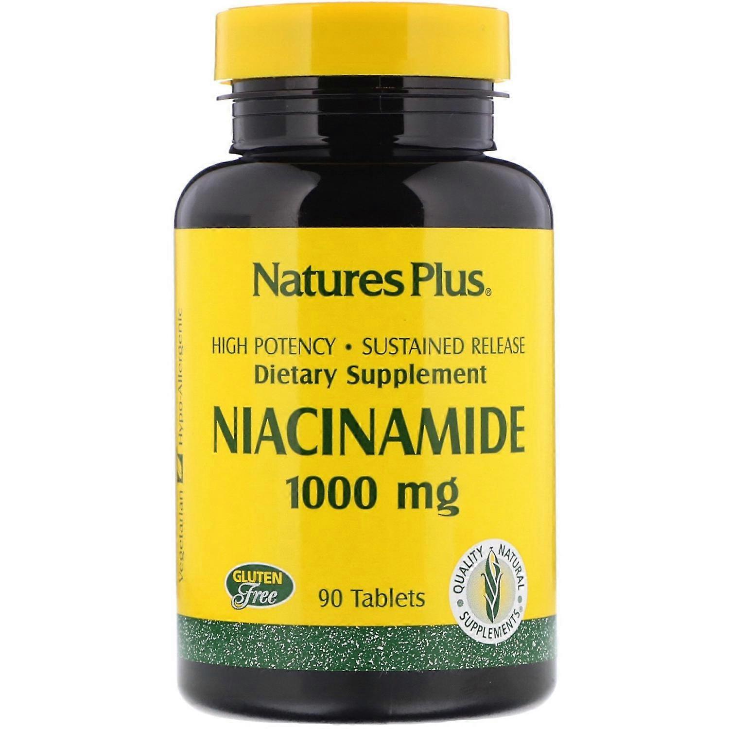 Nature's Plus, Niacinamide, 1000 mg, 90 Tablets