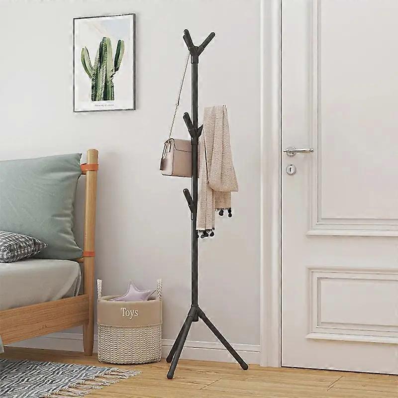 Elegant tree shaped coat rack: 9 convenient hooks for hanging hats, bags, scarves, and towels - versatile metal and plastic ?
