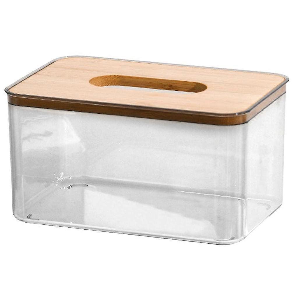 Home Use Wooden Napkin Holder Rectangle Tissue Box for Dining 4Pcs