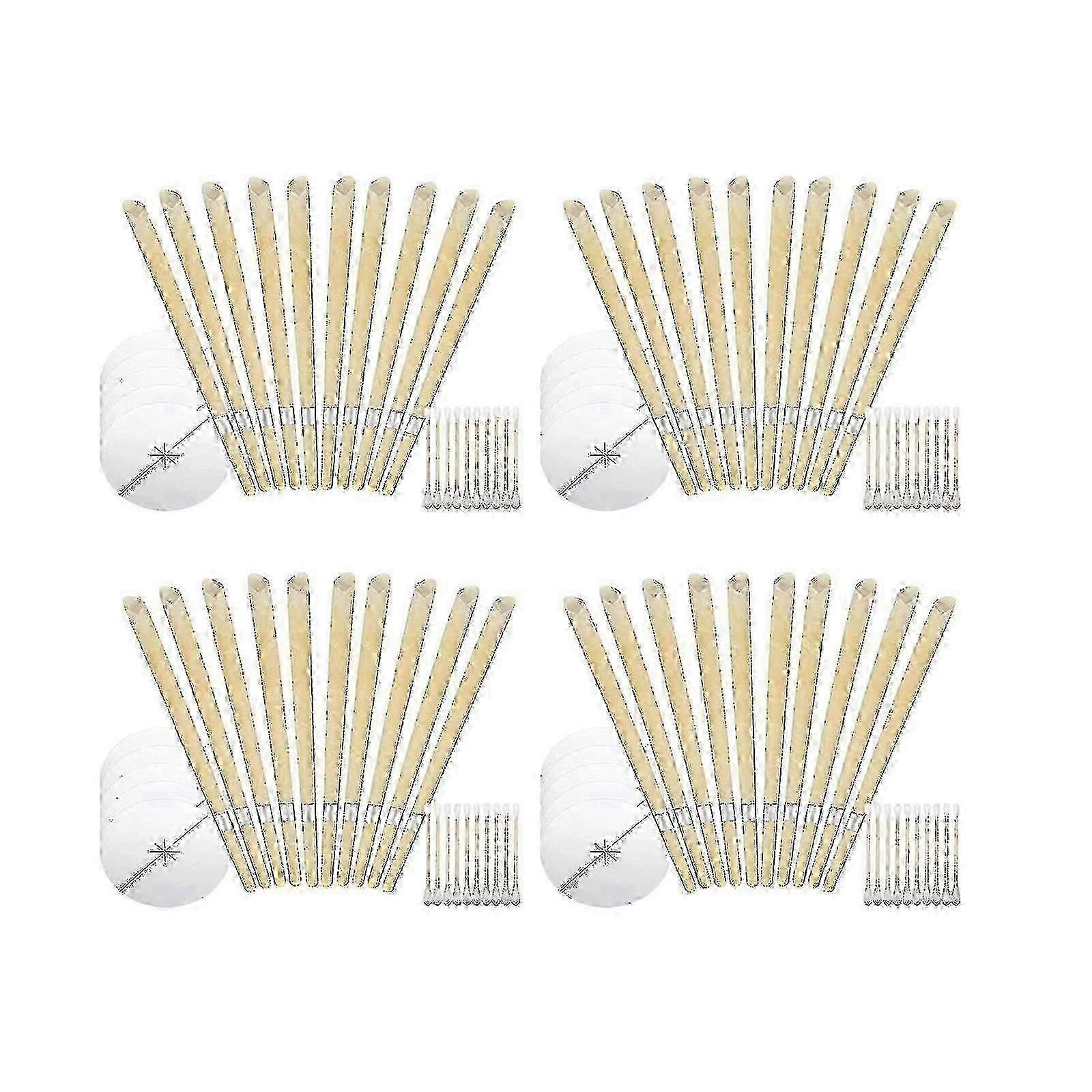 Pacote com 40 velas de cera de abelha para limpeza