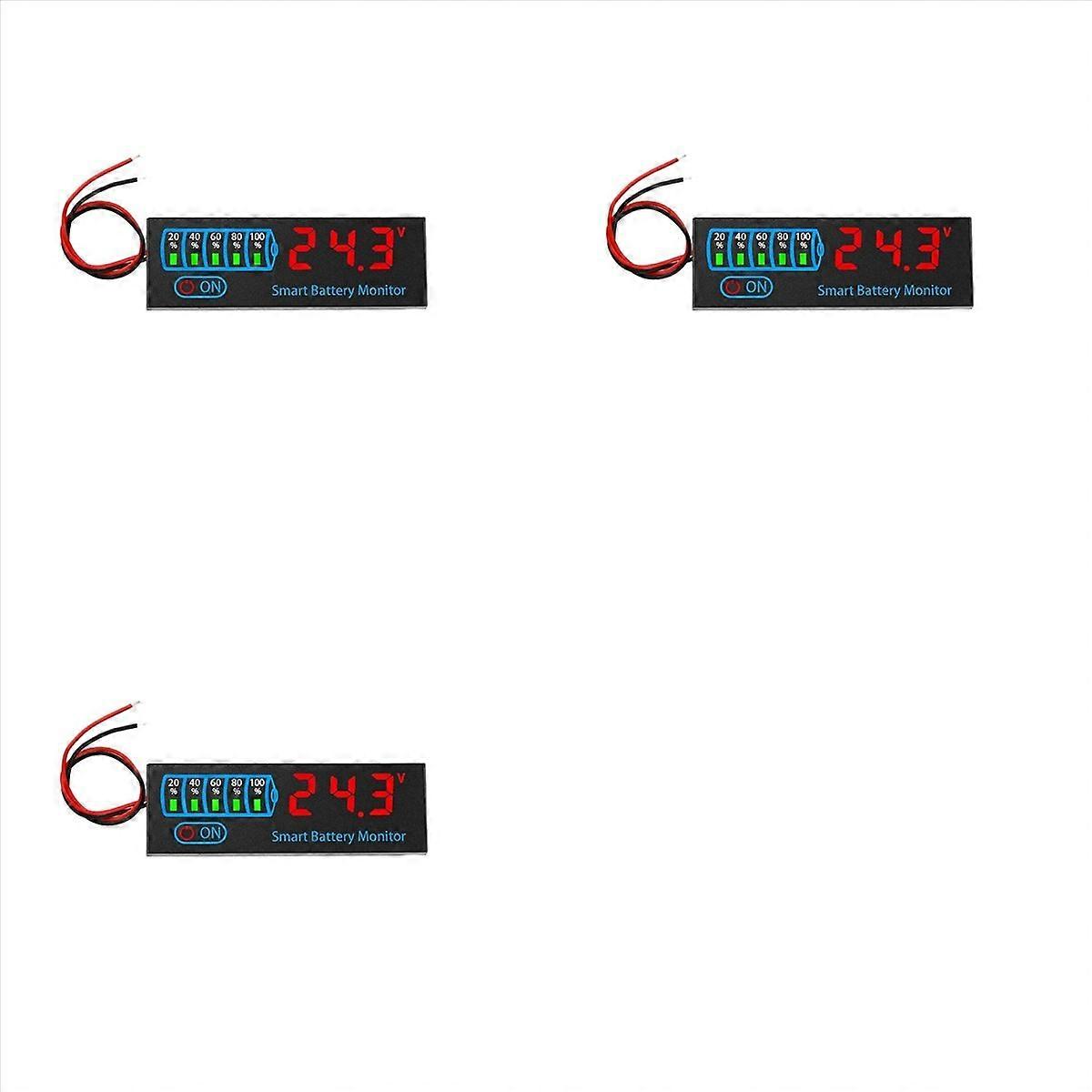 18650 Li-Ion Lipo Lithium Test 7-55V Acid Battery Level Indicator Tester LED Display Meter Module Ca