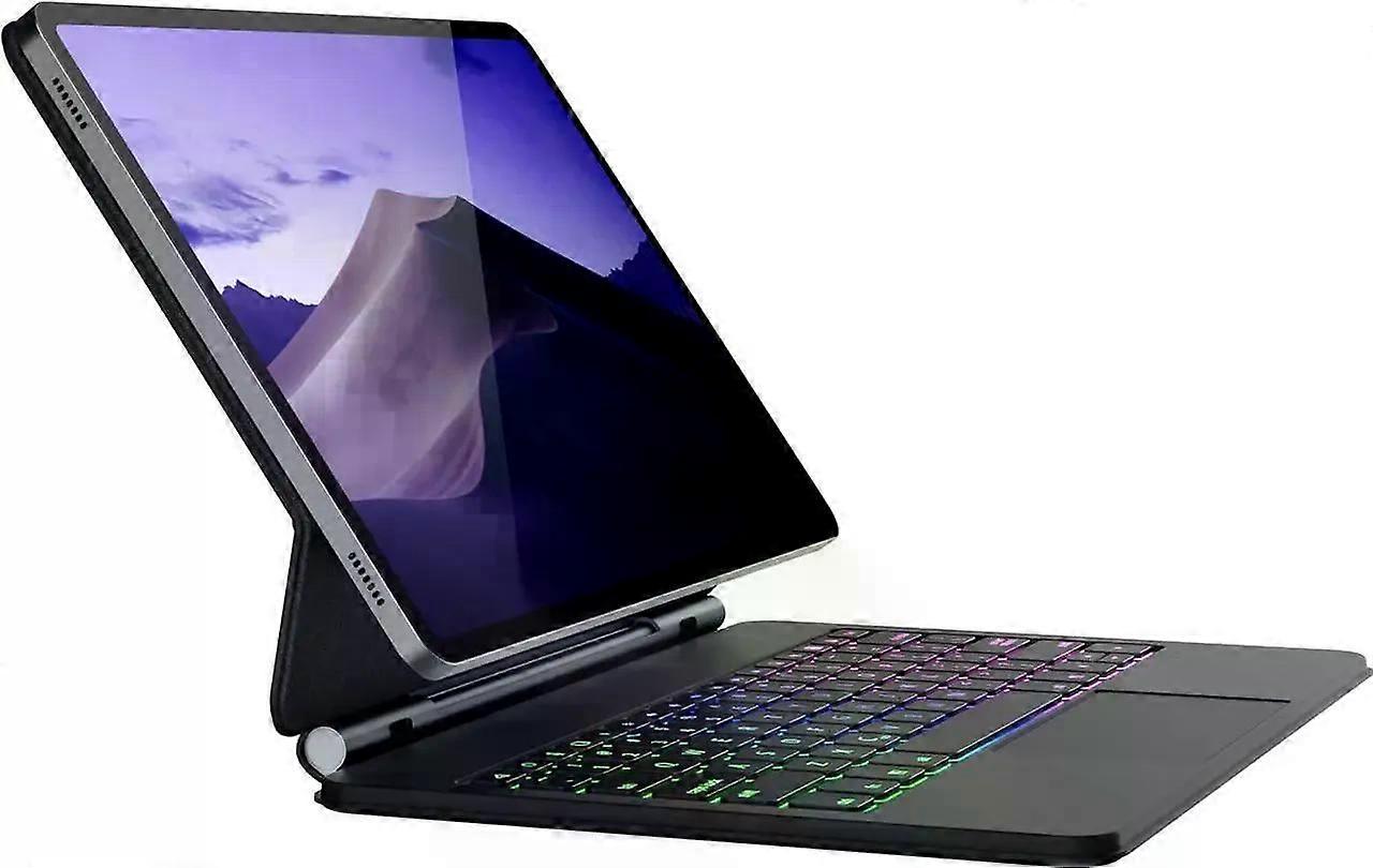 Magic Keyboard Case for Samsung Galaxy Tab S10 FE / S9 FE 5G 10.9 inch/S9/S8/S7 11 inch with Floating Magnetic Stand, Backlit, Smart Touchpad, Pen Hol