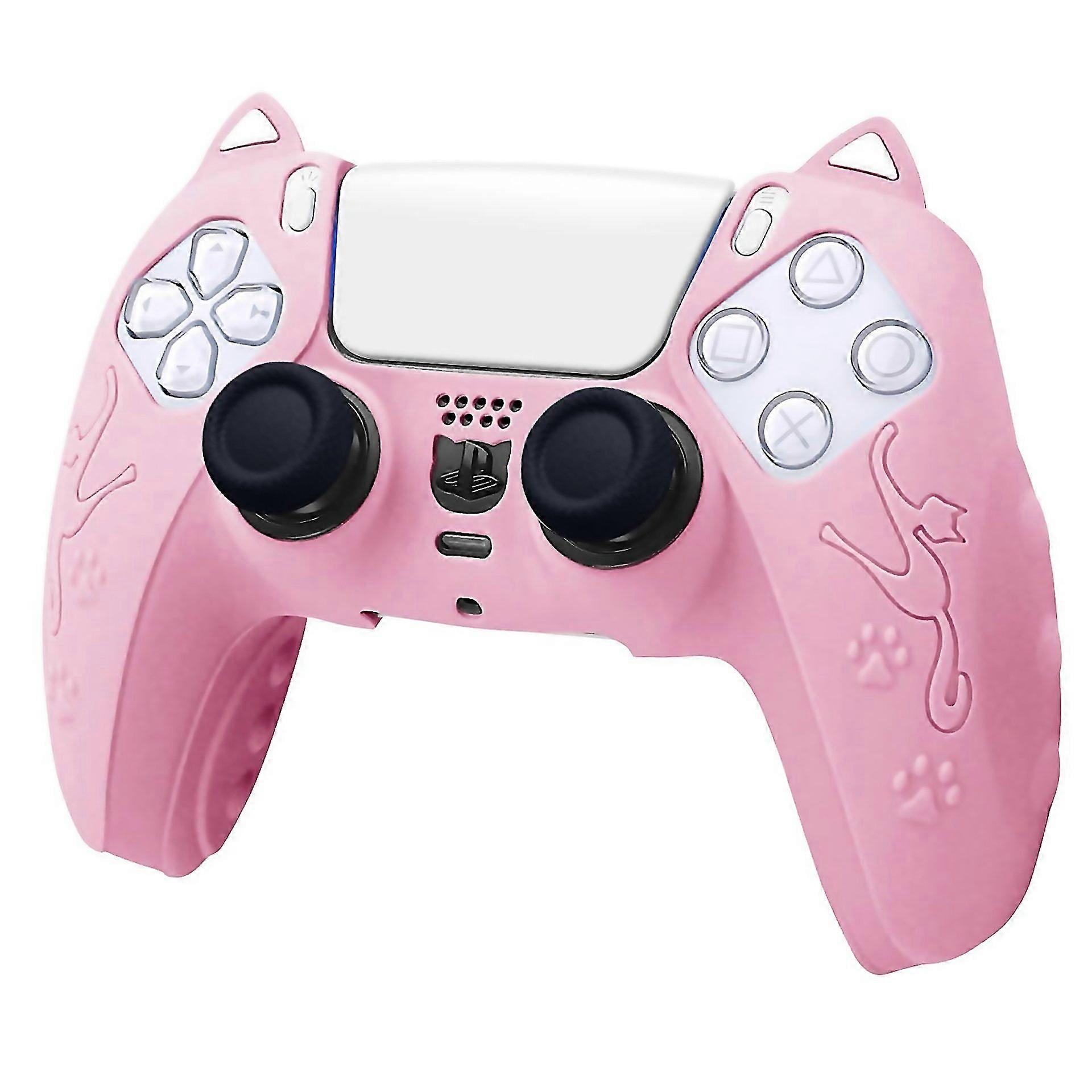 For Cat Ear Shape Gamepad Silicone Protective Case For Sony Suitable For Everyday Use