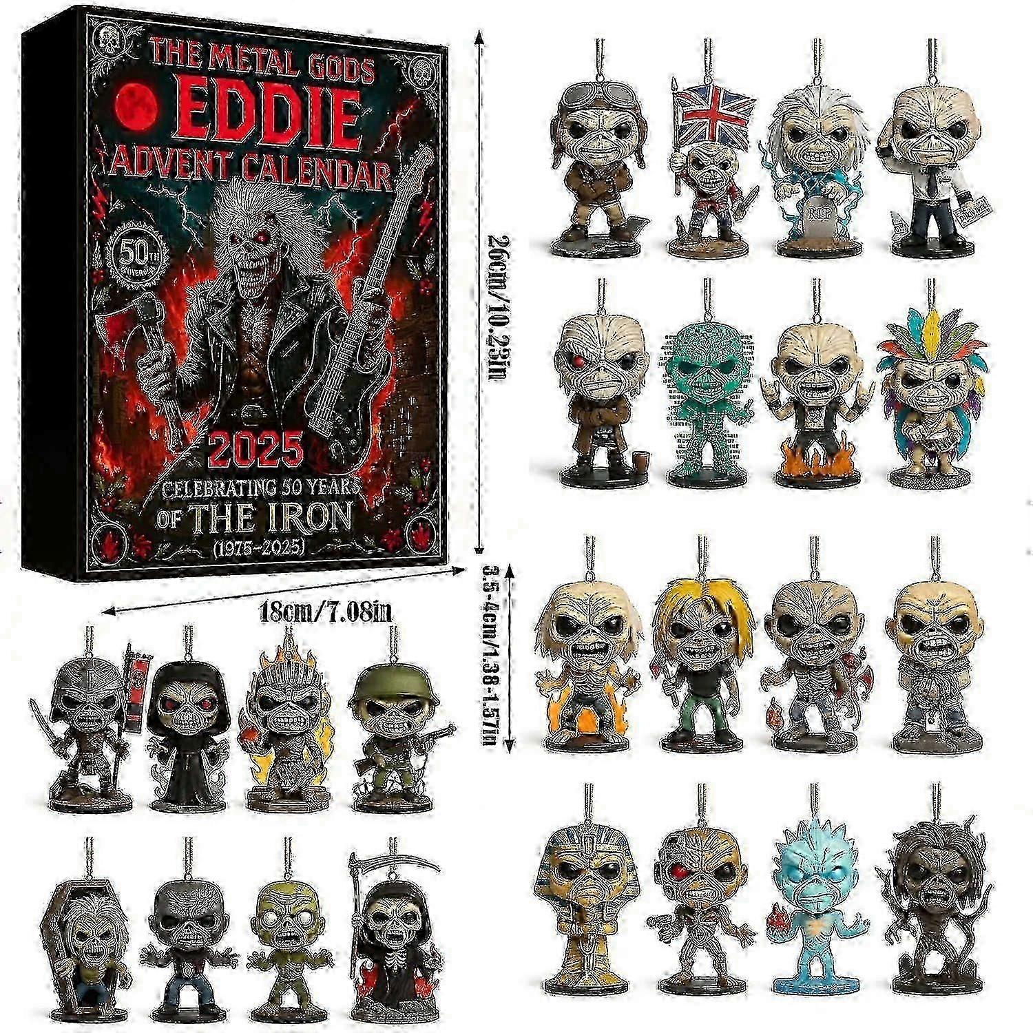 New Year 2025 Eddie Advent Calendar for 24 Days Journey