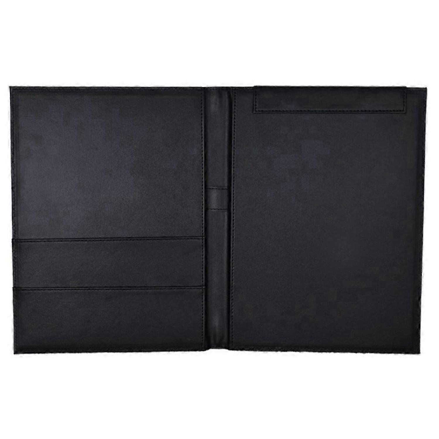 PUレザーA4ライティングクリップボードビジネスメモ帳クリップボードボード会議ドキュメントオーガナイザーF