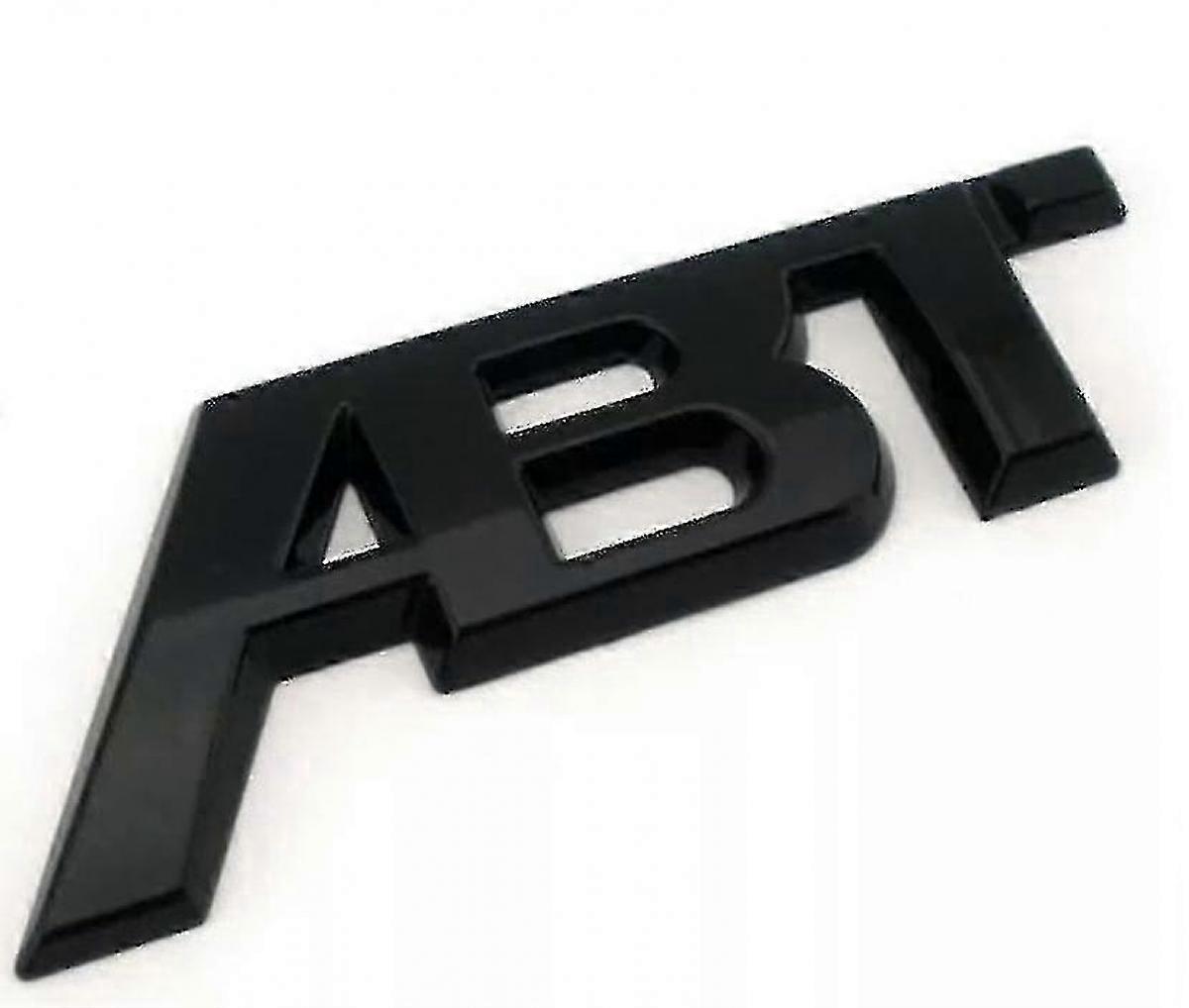 Gloss Black Abt Tuning Sticker Rear Boot Emblem Badge Trunk Lid