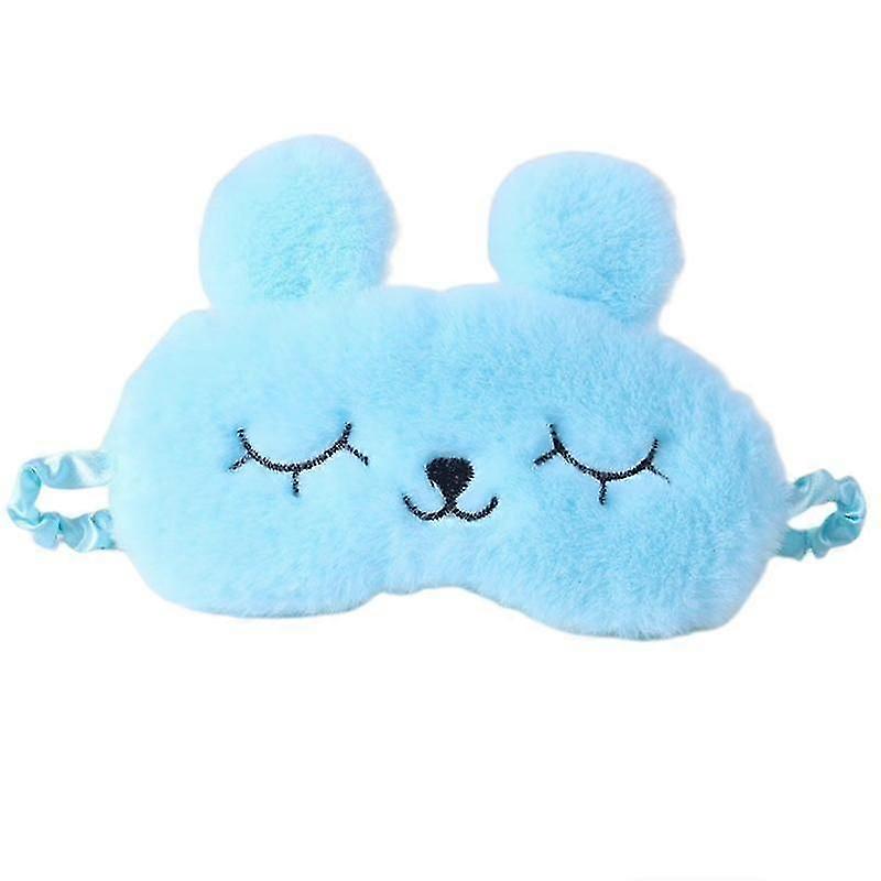 Sleeping mask in cute rabbit design Blue