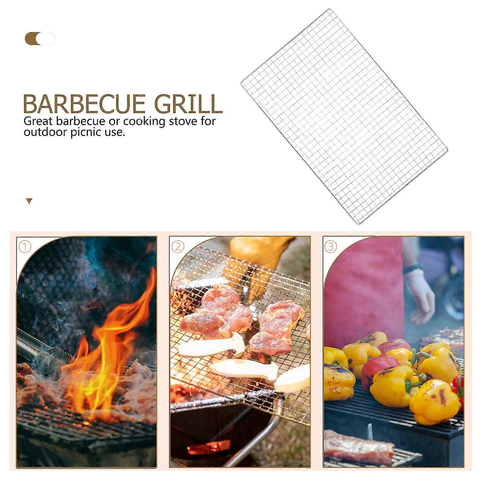 1pc Stainless Steel BBQ Grill Mesh Barbecue Meshes Racks Practical Grid Net