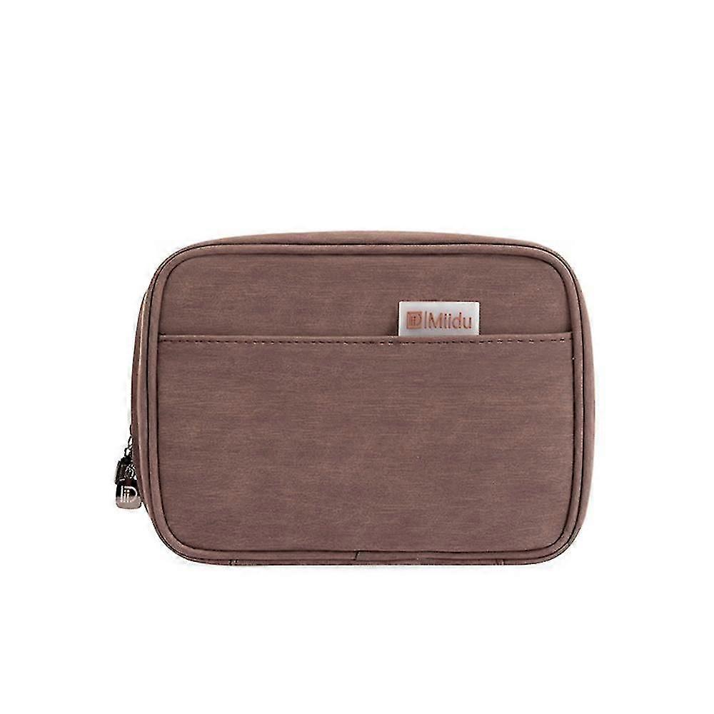 Polyester Storage Bag, Portable Large Capacity Double Layer Suitable For Digital Data Cable Charger