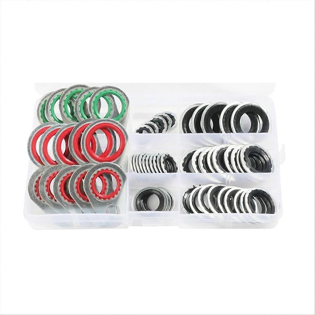 A/C O Ring Kit,Car Accessories Gasket,O Ring Assortment Kit