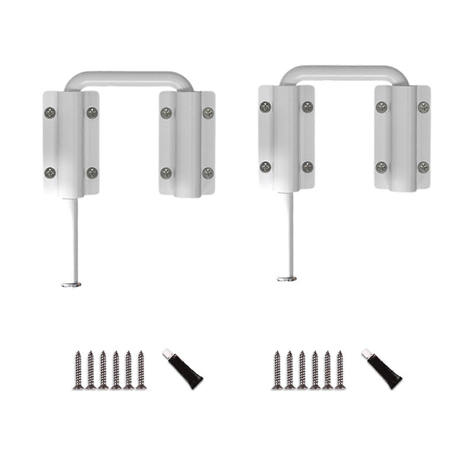 Multi Purpose Adjustable Cabinet Door Latches Aluminum Construction Easy Installation  White