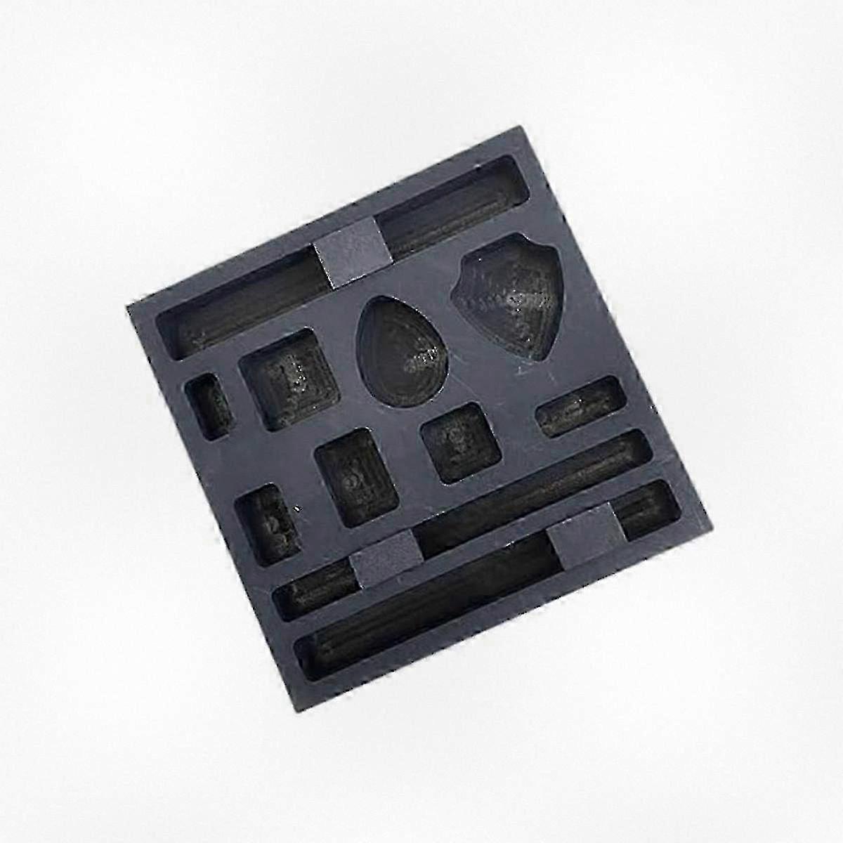 11-Hole Graphite Ingot Mold for Metal Melting and Casting, Suitable for Gold and Silver Applications