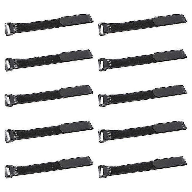 10Pcs Fastening Strap D-ring Buckle Organize Nylon Backward Design Cable Strap for Computer