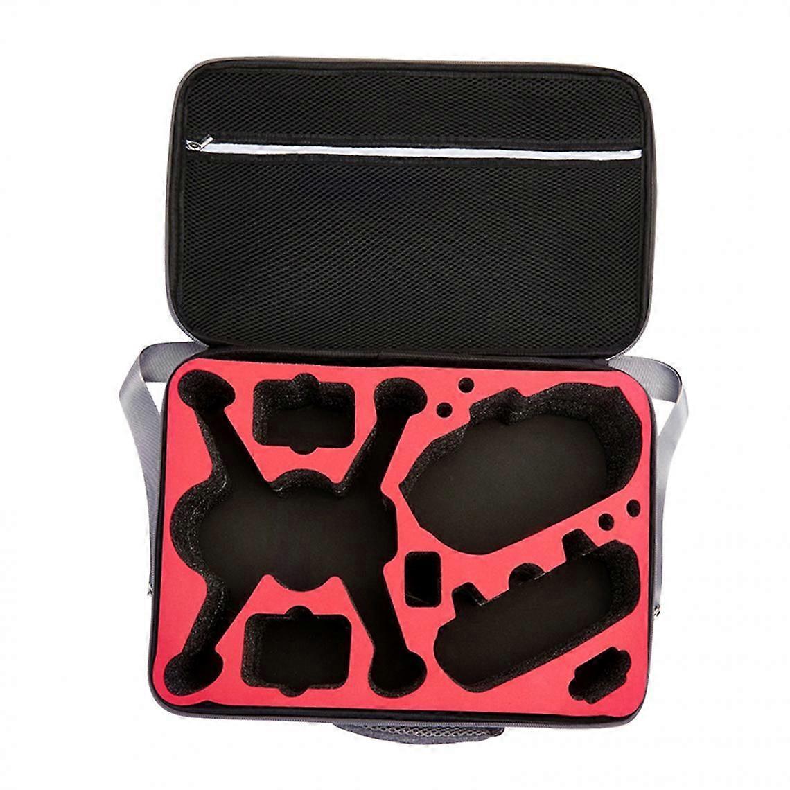 Waterproof Shoulder Bag Case For DJI FPV Red Inside