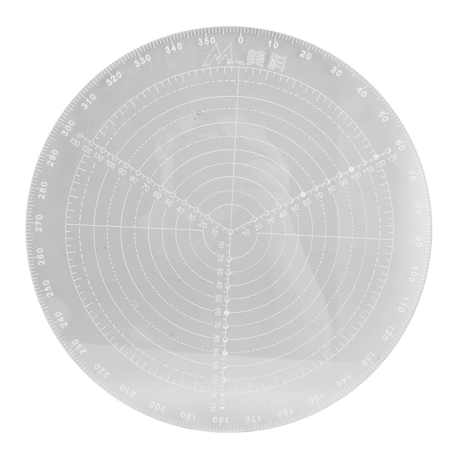 Round Center Finder with Clear Scales Acrylic DlY Woodworking Compass Circles Drawing ToolL Diameter