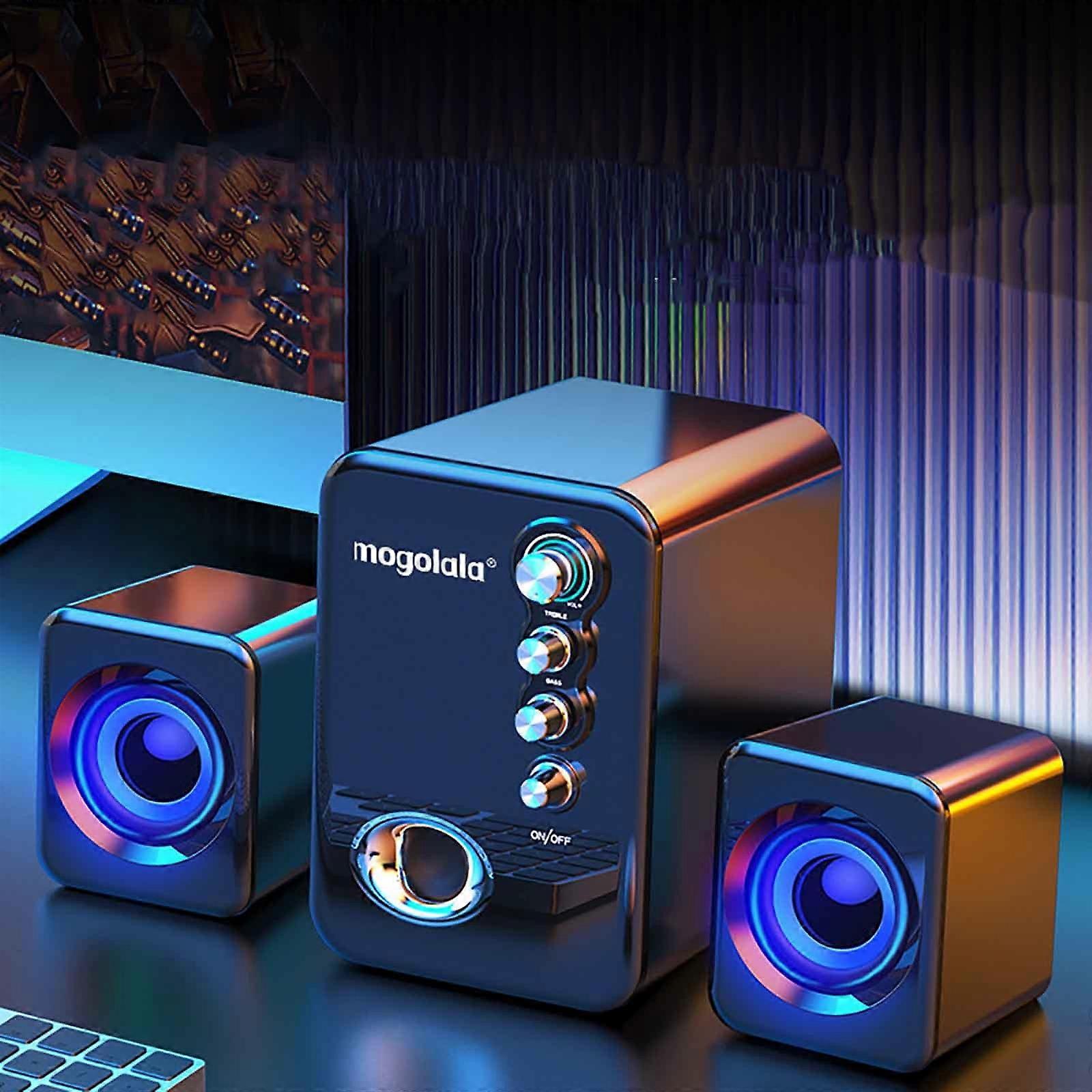 Speakers Gnobogi Audio Computer, Audio Desktop, Home Small Speaker, Mini Subwoofer, Wired Multimedia Bluetooth Portable Audio Clearance
