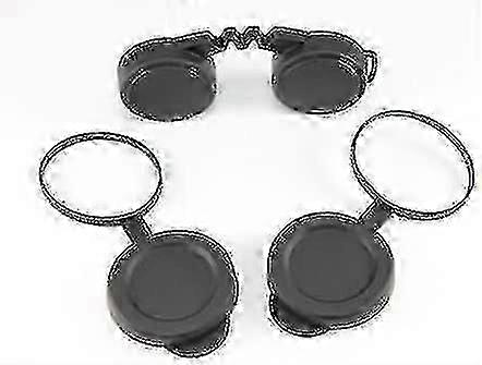 10x42 Rubber Lens Caps for Binoculars with Rainguard, Objective Optics Protectors