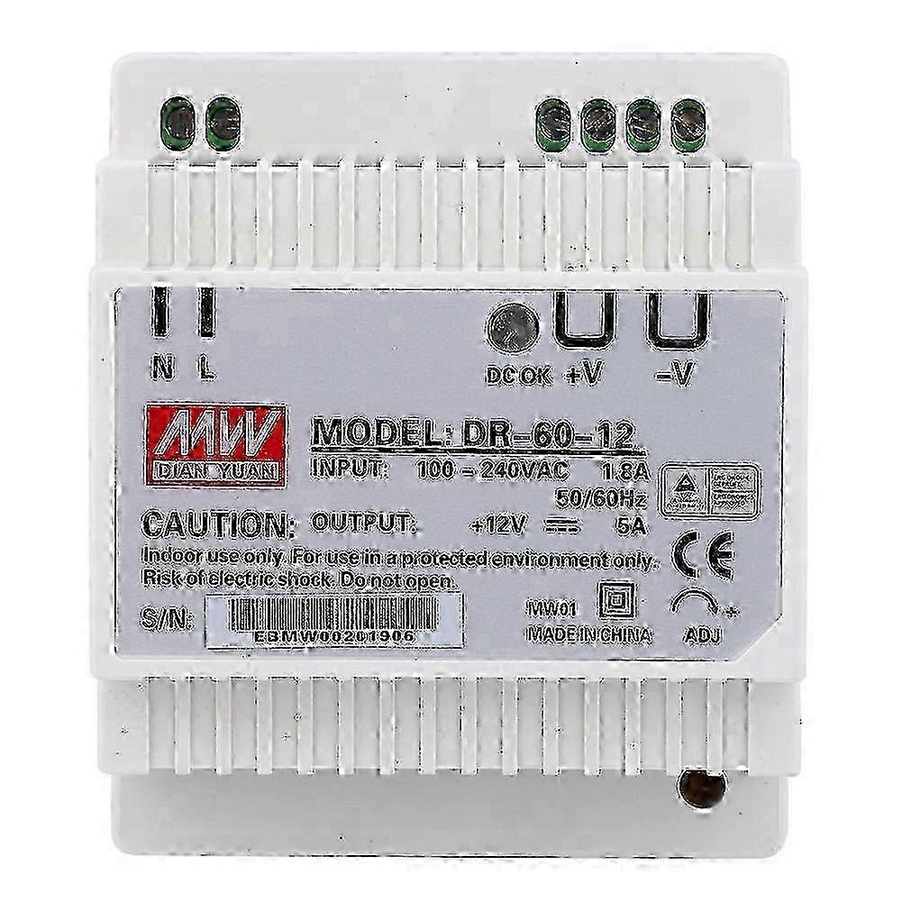 DR-60-12 Power Supply High Accuracy Single Output PWM Din Rail 60W