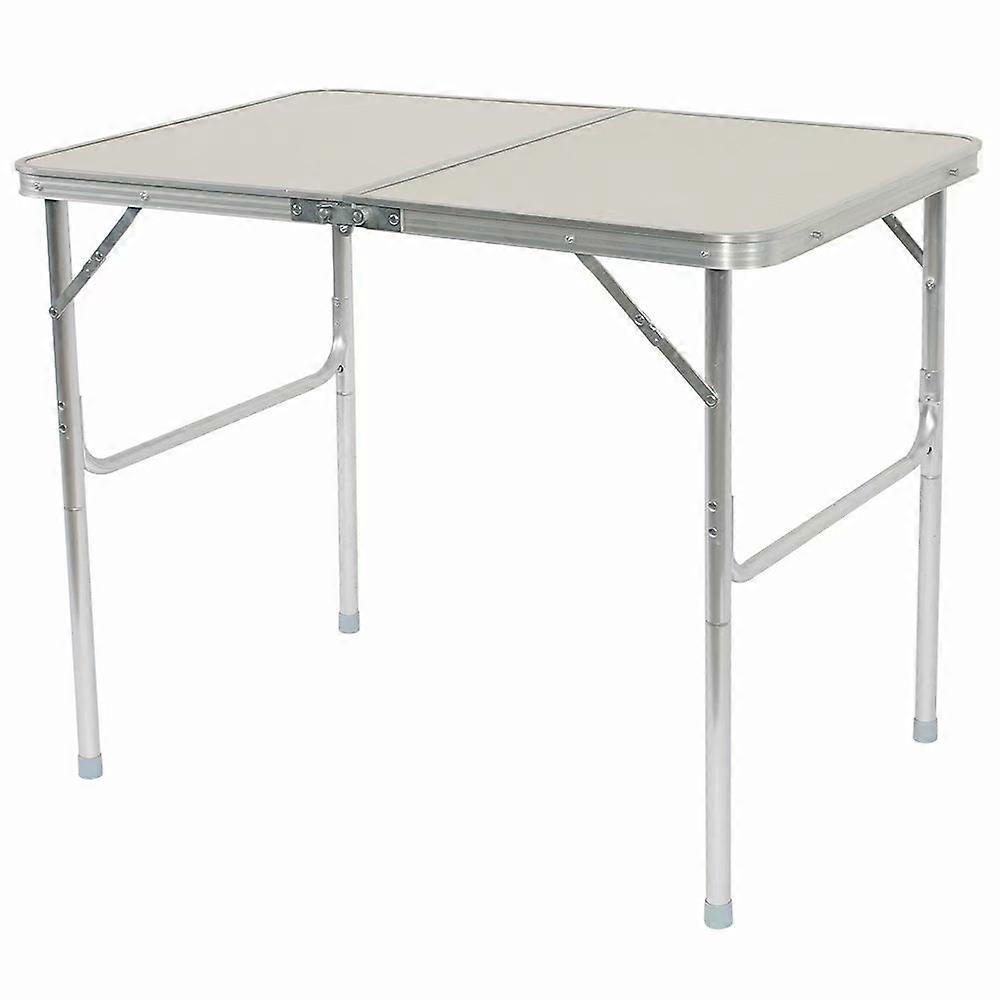 Clearance! Folding Table with Adjustable Height & Carry Handle,Outdoor Picnic Camping Dining Table, Aluminum Utility Suitcase Desk