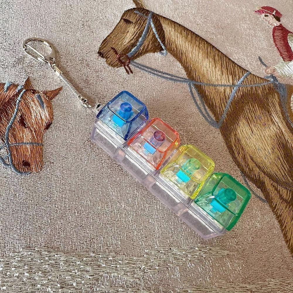 DIY Keyboard Fidget Keychain Keys Button Pinch Toy Relaxing Clicker Toy  Adult