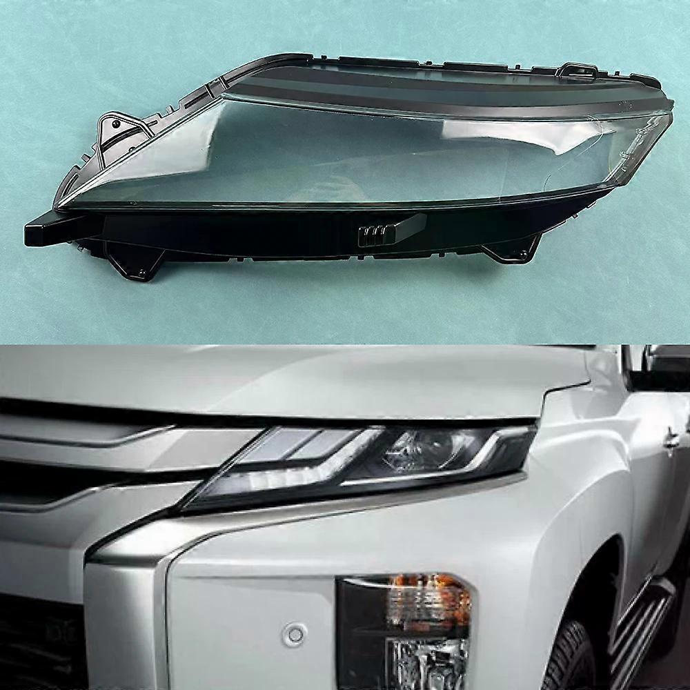 For Mitsubishi Triton L200 2020-2022 Lampshade Case Headlamp Lens Replacement Front Auto Protection Shell Cover