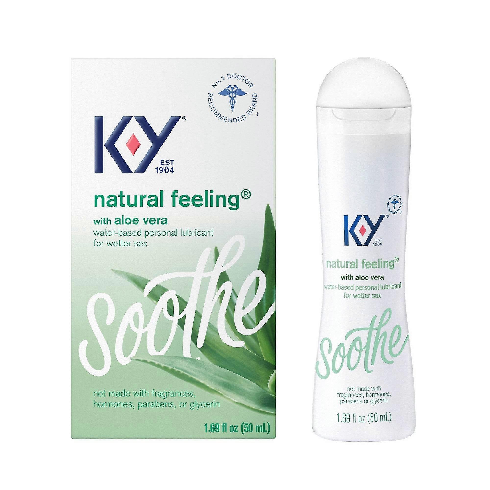 K-y Natural Feeling With Aloe Vera Lubricant, 2 Oz