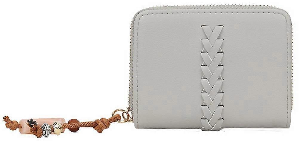 Long and Son Woven Detail Purse - Dark Grey