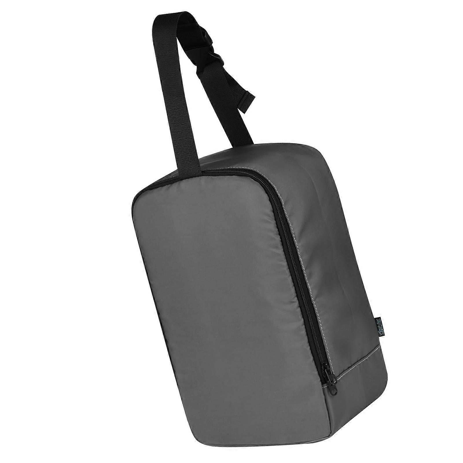 Compact Steaming Press Storage Case For Clothes Travel Essential Rapid Wrinkle Eraser Sanitizing Function Polyester  grey