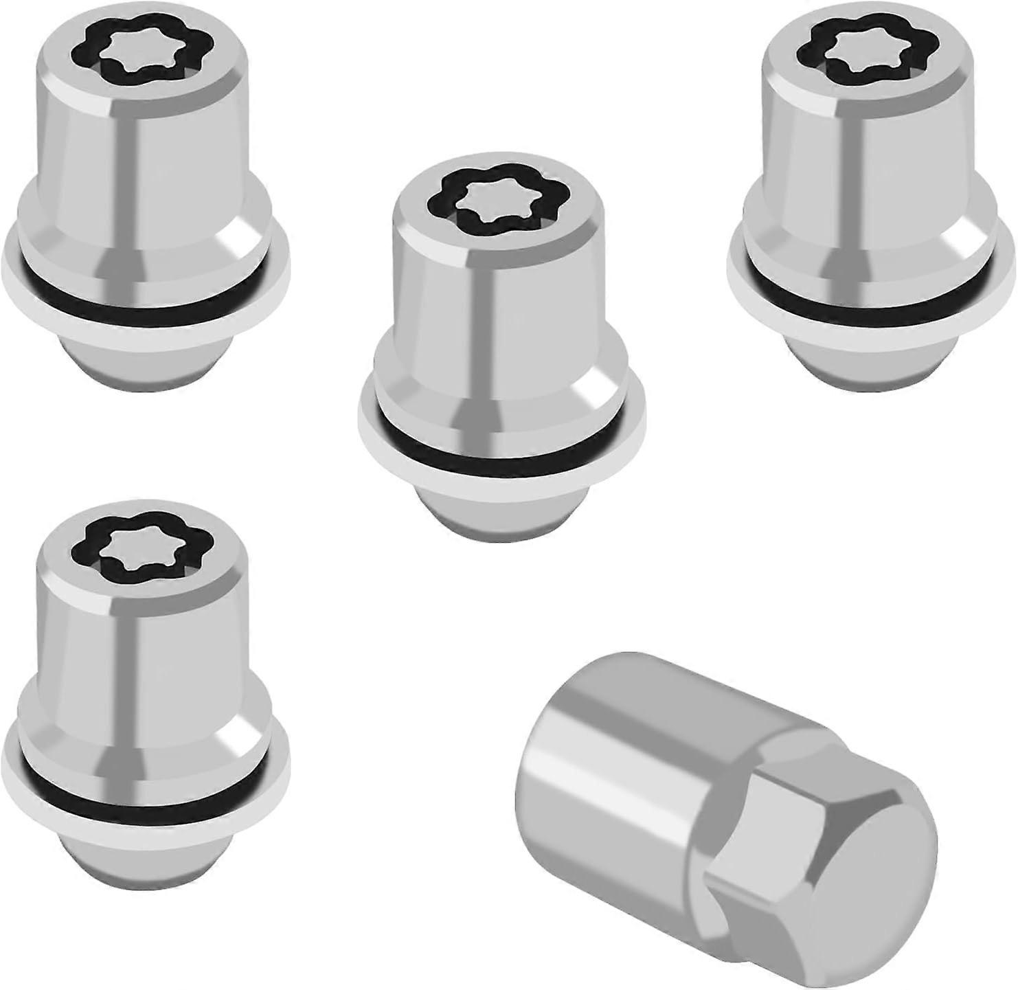 4PCS Wheel Lock Lug Nuts for Toyota, M12x1.5 Anti-Theft Locking Lug Nuts with Wheels Lock Key, 00276-00900 Chrome Wheel Locks for Car Lugs Nut Compat