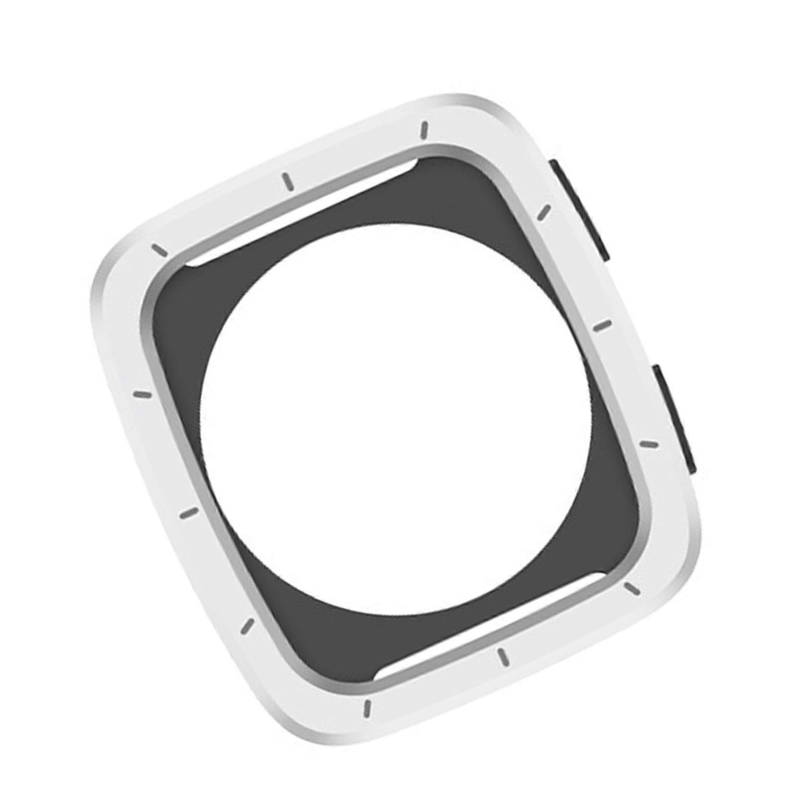 Metal Cover Shockproof Housing Smartwatch Case for Active 2 Square/2s Full Coverage Bumper Case Scratchproof Watch Shell  Silver