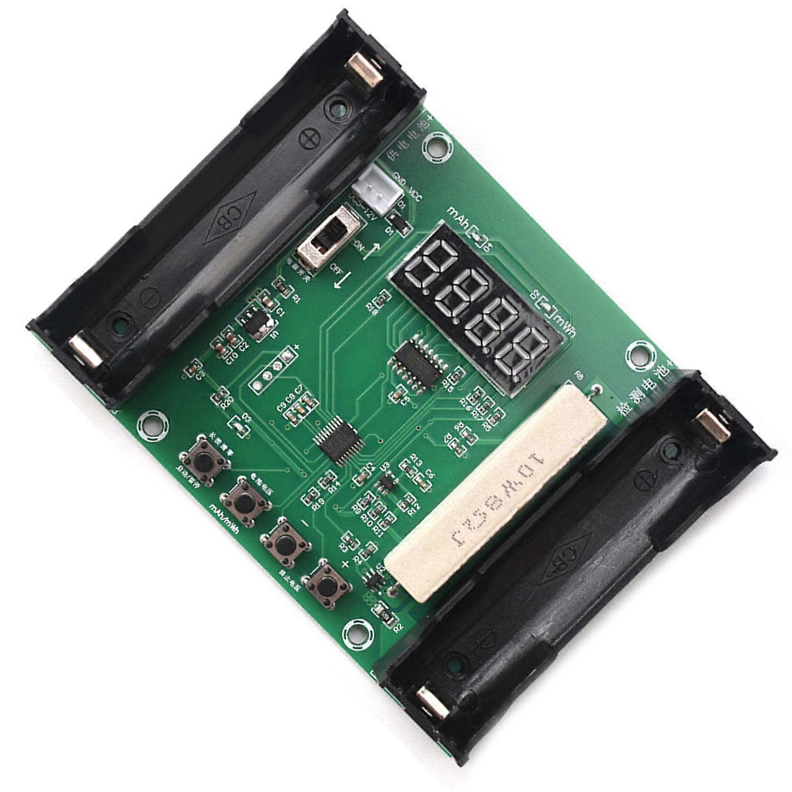 Advanced 18650 Cell Capacity Tester Features 9 Auto Cycles Charging Discharging & Two Wire Resistance Detection Multicolor