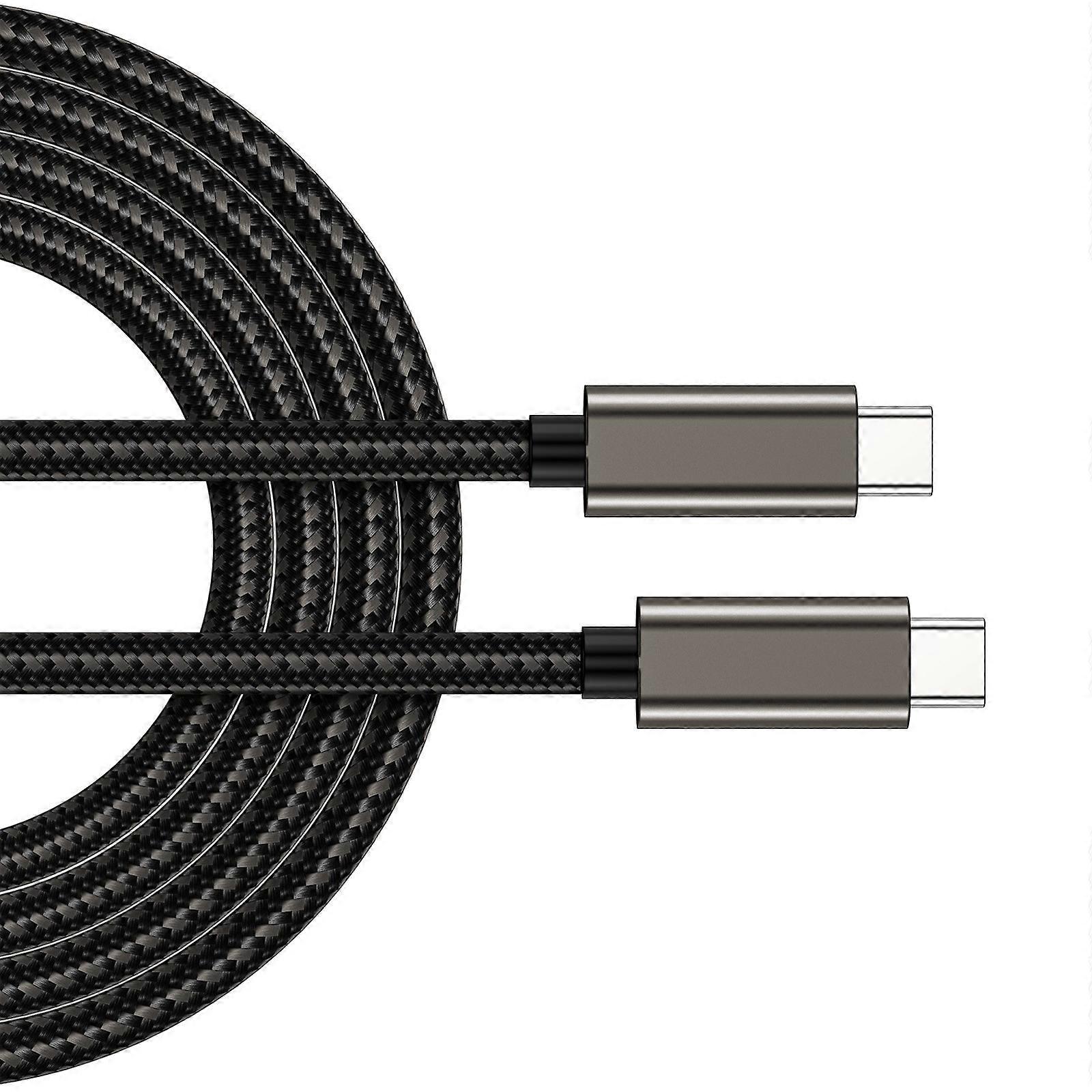 Nylon Braide USB C Cable 240W Quick Charging 20Gbps Transfer Rate 4K@60Hz USB C to USB C Cable  USB C 3.2 Gen 2x2 Cord Multicolor