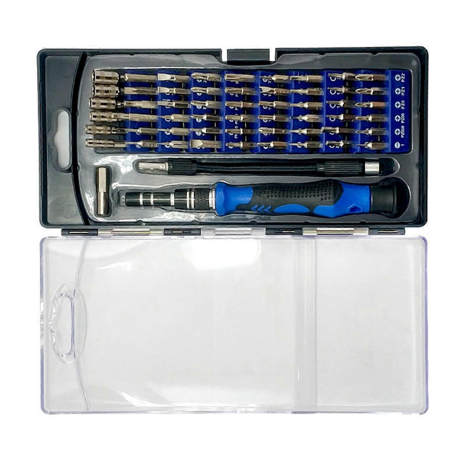 Precisions 58 Piece Screwdriver Kit with Magnetic Bits for Mobile Devices Laptops and Watches Repair Tools with Case Multicolor