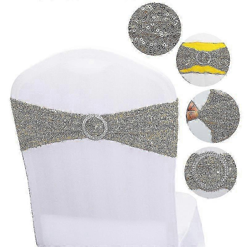 10 Pcs Chairs Sashes Wedding Decor
