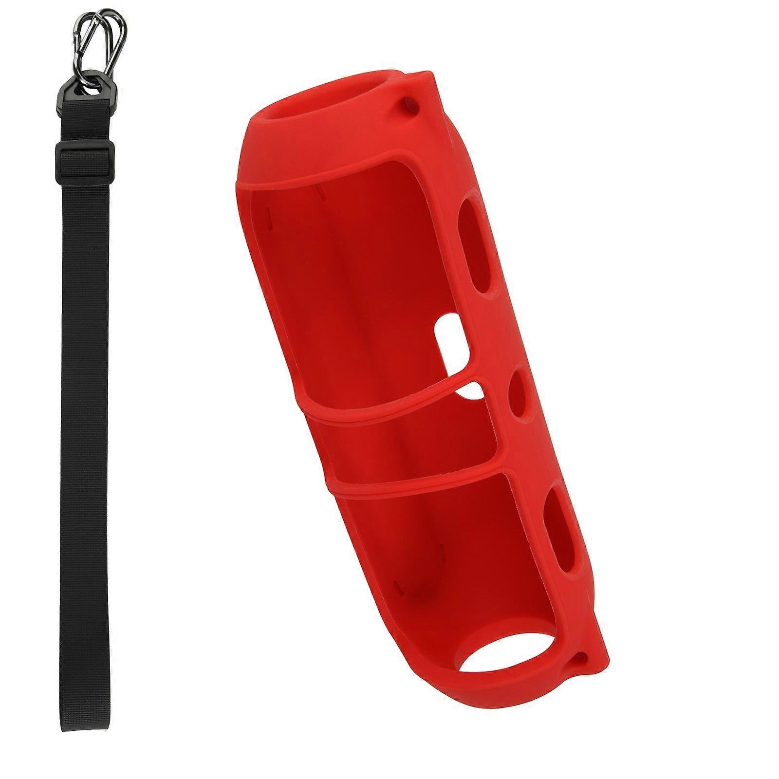 Portable Silicone Protector Case Housing Shell for 2024 Includes Adjustable Strap Stable Footpad Design  Red